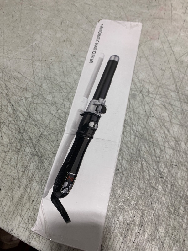 Photo 1 of SKERTS Rotary Curler, 1 inch, User-Friendly Curler for Smoothing Curl Control, Dual Voltage, Automatic Shutdown, Automatic Rotating Curling Iron, Rose Gold