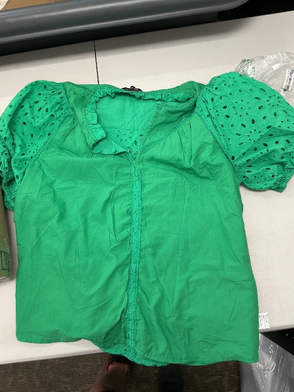Photo 1 of PRETTYGARDEN Women's Summer Short Sleeve Tops 2025 Dressy Casual Buttons V Neck