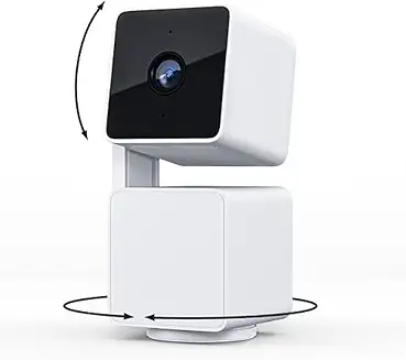 Photo 1 of WYZE Cam Pan v3 Indoor/Outdoor IP65 1080P 360° Pan/Tilt/Zoom Wi-Fi Smart Home Security Camera with Motion Tracking for Baby & Pet, Color Night Vision, Works with Alexa & Google Assistant, White
