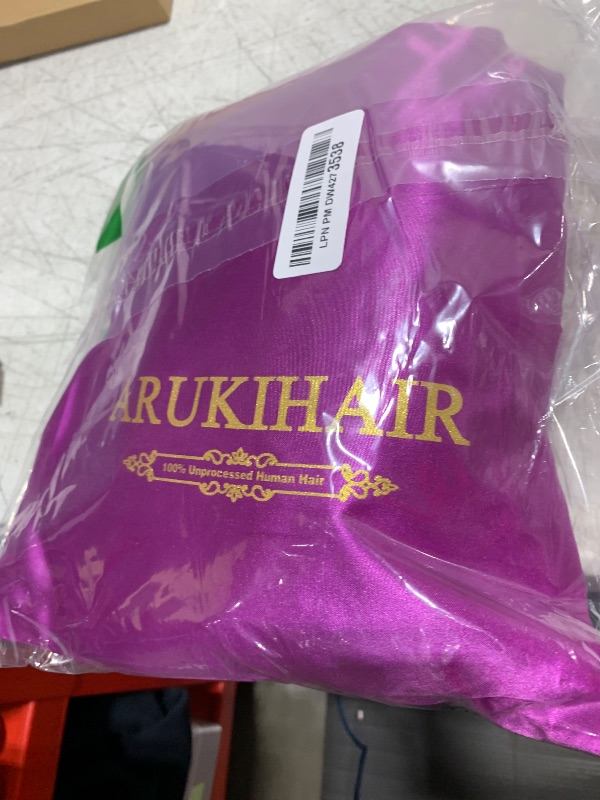 Photo 1 of ARUKIHAIR Afro Kinky Curly Wig With Bangs Full Machine Made Scalp Top Wig 200 Density Virgin Brazilian Short Curly Human Hair Wigs Natural Color 16 inch
