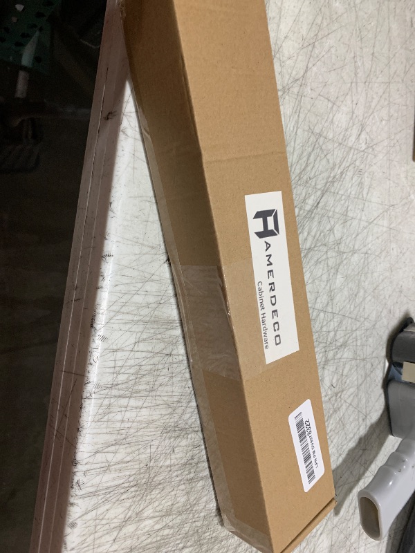 Photo 1 of Amerdeco 6 Pack Brushed Satin Nickel Cabinet Pulls 11.3 Inch(288mm) Hole Center Cabinet Hardware Kitchen Cabinet Handles for Bathroom Drawer Pulls Dresser Pulls ZH00013…