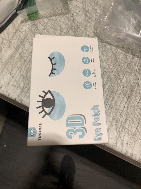 Photo 1 of THSIREE 2PCS Eye Patch, Adjustable Eye Patches, Medical Eye Patch, Amblyopia Lazy Eye Patches for Left or Right Eyes, Black