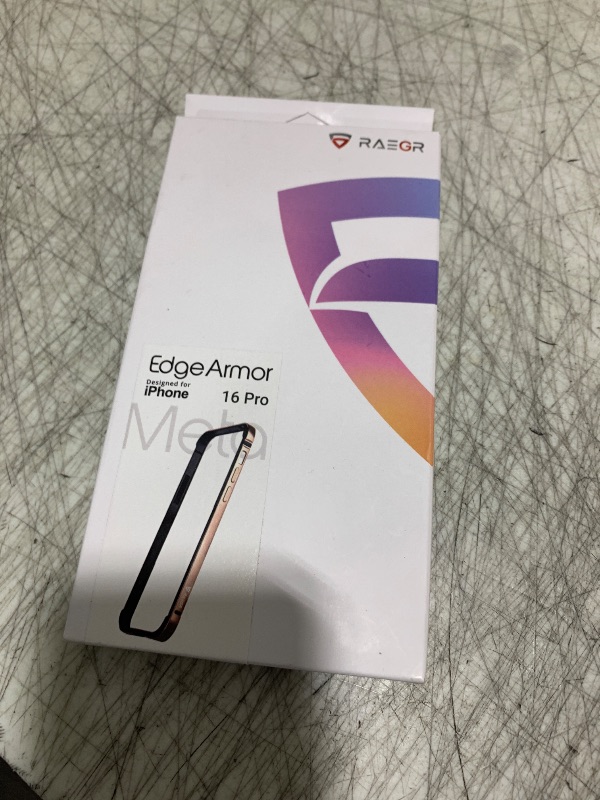 Photo 1 of RAEGR Case | Anodized Aluminum Bumper | Supports Mag-Safe Wireless Charging | Edge Armor Protective Minimal Case Designed for iPhone 16 Pro (6.3-Inch) (2024) - Desert Titanium RG10579