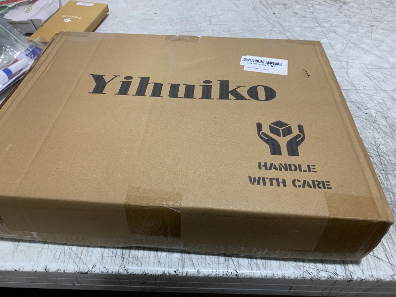 Photo 1 of YihuiKo Folding Camping Table, Adjustable Height Folding Table, Portable Aluminum Small Folding Table with Carry Handle for Picnic, BBQ, Indoor, Office