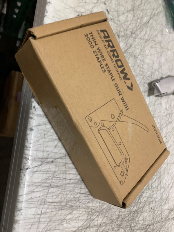 Photo 1 of Arrow JT27 Light Duty Staple Gun Kit, Thin Wire Stapler with 2000 Pieces JT21 3/8" Staples, Lightweight Chromed-Steel Housing