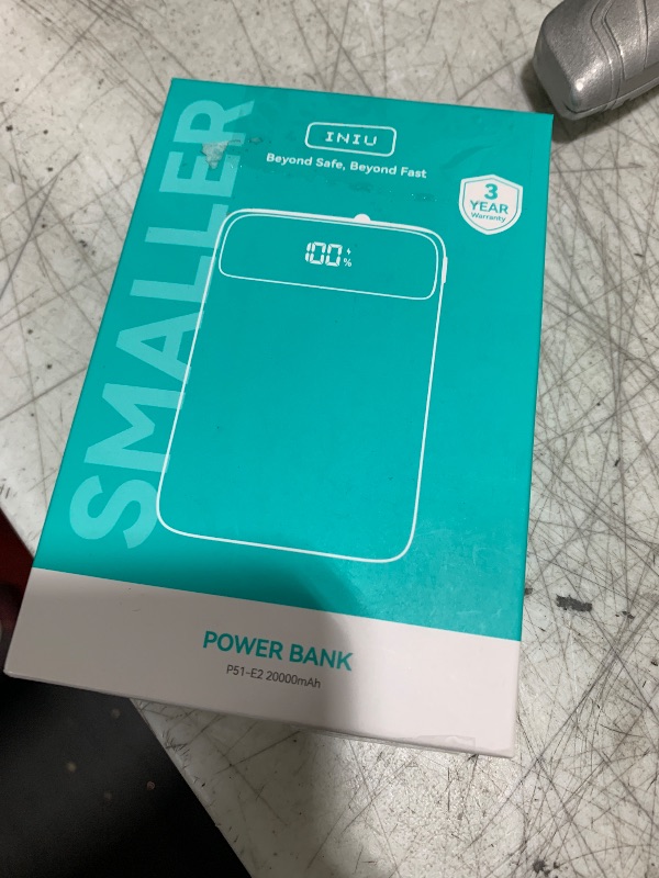 Photo 1 of INIU Portable Charger, Smallest 22.5W 20000mAh USB C in & Out Power Bank Fast Charging, PD 3.0+QC 4.0 LED Display Phone Battery Pack Compatible with iPhone 16 15 14 13 Pro Samsung S23 Google iPad etc