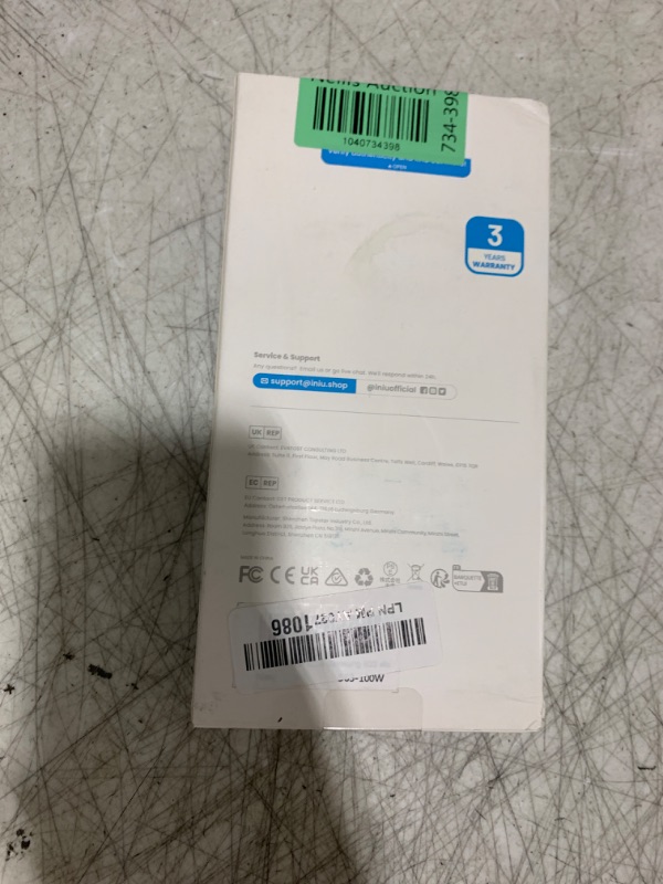 Photo 1 of INIU Power Bank, 25000mAh 100W USB C Laptop Portable Charger, PD QC Fast Charging 3-Output Battery Pack, Travel Charger for Laptop MacBook iPad Tablet Steam Deck iPhone 16 15 14 Pro Samsung S22 etc