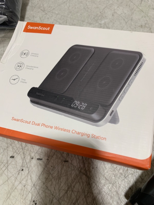Photo 1 of SwanScout Wireless Charger for Samsung Z Fold/S25 Ultra, 30W Fast Charging Station for Samsung Z Fold 6/5/4/3/2, Foldable Charger Stand for Galaxy Watch 7/Ultra/6/5/4/3, SwanScout 710FS