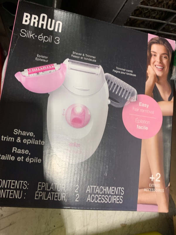 Photo 1 of Braun Epilator Silk-epil 3 3-270, Hair Removal Device, Epilator for Women, Shaver & Trimmer, Hair Removal