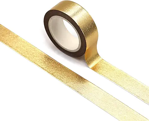 Photo 1 of Gold washi Tape for Wall Decor Decorative Tape Crafts Washy-Tape Mirror Tape Gold Strips Metallic washi Tape Self Adhesive Masking Tape 0.59in x33FT
