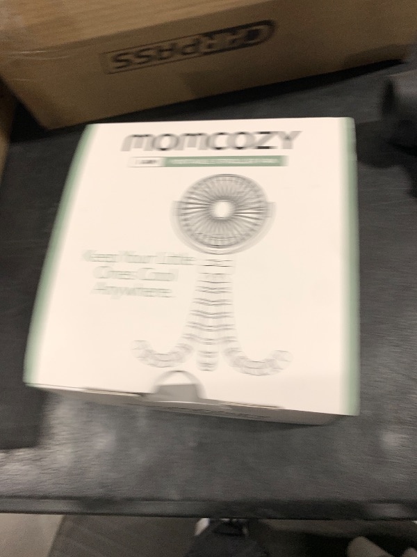 Photo 1 of Momcozy 8000mAh Portable Stroller Fan, 27H Ultra-long Battery Life Detachable 4 Speed 360°Rotate LED Night Light with 2 Modes, USB Rechargeable Handheld Cooling Fan for Travel/Car Seat/Bedroom