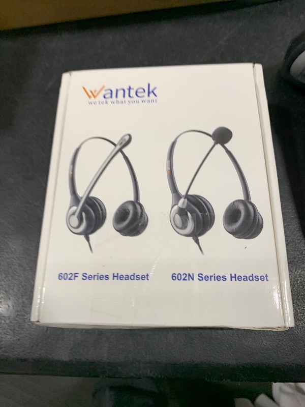 Photo 1 of Wantek Cell Phone Headset Mono with Noise Canceling Mic, Wired Computer Headphone for iPhone Samsung Huawei HTC LG ZTE BlackBerry Smartphones and Laptop PC Mac Tablet with 3.5mm Jack(F600J35)