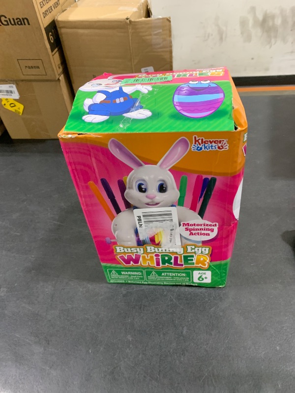 Photo 1 of JOYIN Motorized Easter Egg Decorator Kit, Easter Busy Bunny Egg Spinner Whirler Decorating Machine with 10 Non-Toxic Markers for Kids Craft Activities