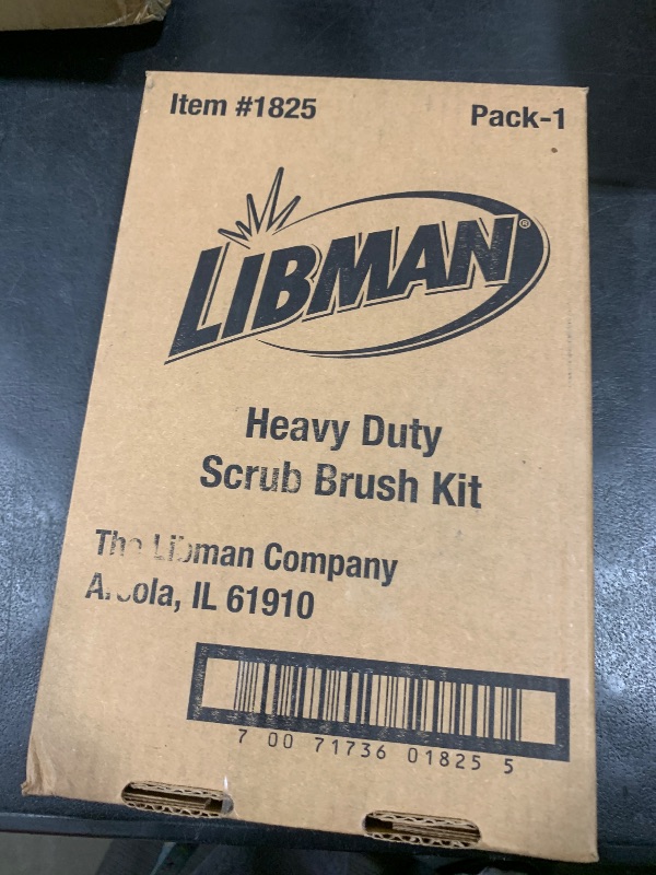 Photo 1 of Libman Heavy Duty Scrub Brush Kit | Cleaning Brushes for Household Use | Tub Scrubber | Easy Grip Scrub Brush | Big Job Kitchen Brush | Dual Sided Tile & Grout Brush | 3 Different Brushes Included