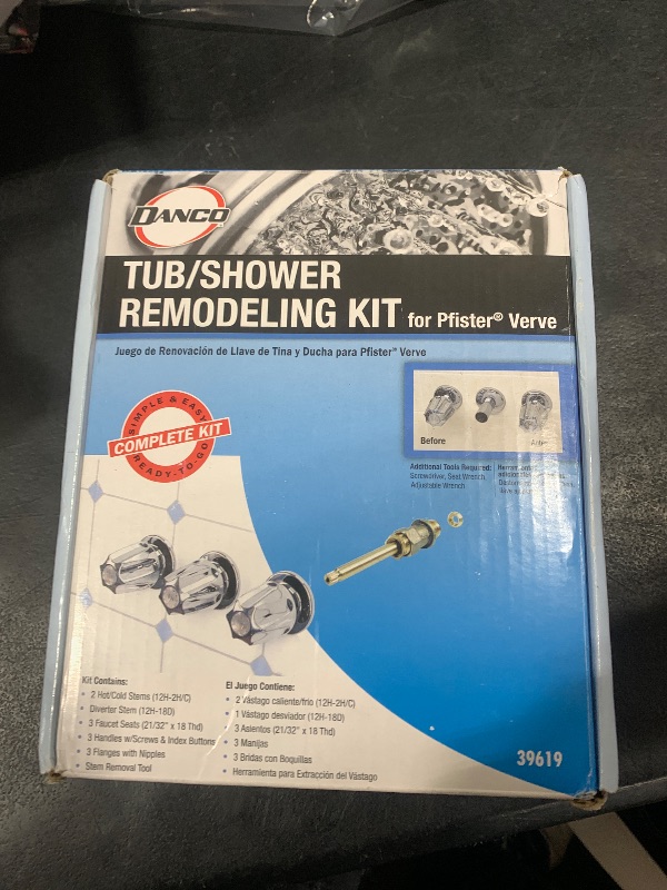 Photo 1 of Danco 39619 Remodel/Rebuild Trim Kit for Price Pfister Verve Faucets | Knob Handle | 12H-2H, 12H-2C, 12H-18D |, Pack of 1, Chrome