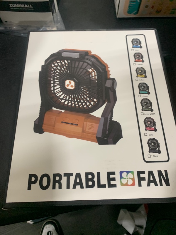 Photo 1 of Portable Fan Rechargeable, 20000mAh Cordless Battery Powered Fan with LED Lantern, USB C Battery Operated for Travel Bedroom Home Camping Tent Office Beach Desk Fishing Table