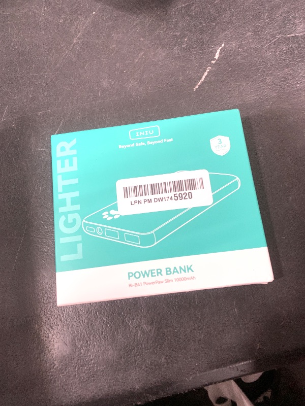 Photo 1 of INIU Portable Charger, USB C Slimmest & Lightest Triple 3A High-Speed 10000mAh Power Bank, Flashlight Battery Pack Compatible with iPhone 16 15 14 13 12 X Plus Samsung S22 S21 Google iPad, etc