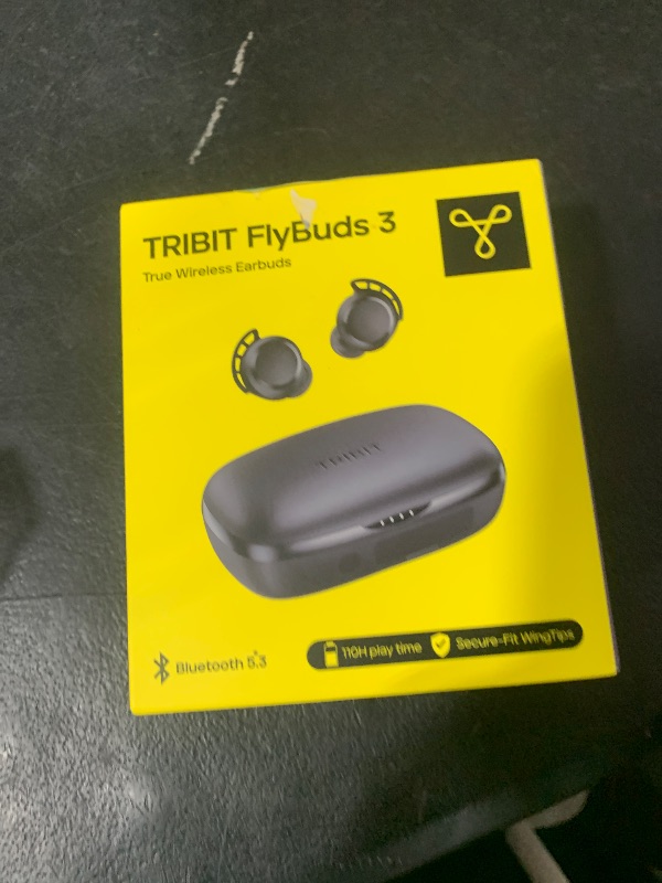 Photo 1 of Tribit Wireless Earbuds, 110H Playtime Bluetooth 5.3 IPX8 Waterproof Touch Control True Wireless Bluetooth Earbuds with Mic Earphones in-Ear Deep Bass Built-in Mic Bluetooth Headphones, FlyBuds 3
