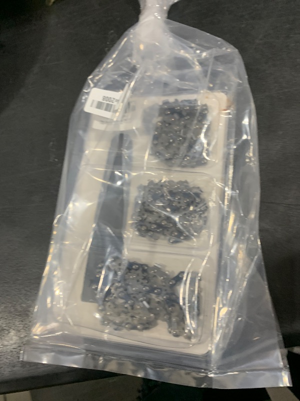 Photo 1 of SawWorks 3-Pack 8 Inch Pole Saw Chain SW-R34, 3/8" LP Pitch - .043" Gauge - 34 Drive Links, Compatible with DeWalt 20V DWO1DT608, DCPS620, DCCS623B, DCCS623L1, Craftsman CMZCSC8, CMCCSP20 and More