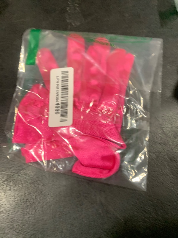 Photo 1 of DreamHigh Women Short Satin Mittens Opera Gloves Wrist Length Gloves (Pink)