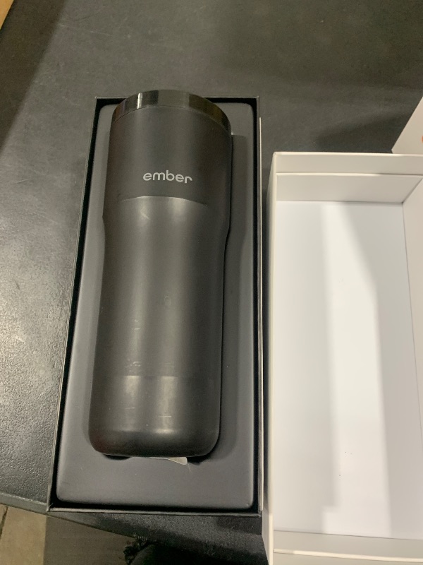 Photo 1 of Ember Travel Mug 2+, 12 oz, Temperature Control Smart Travel Mug, Stainless Steel, Slate Black (with Apple Find My)