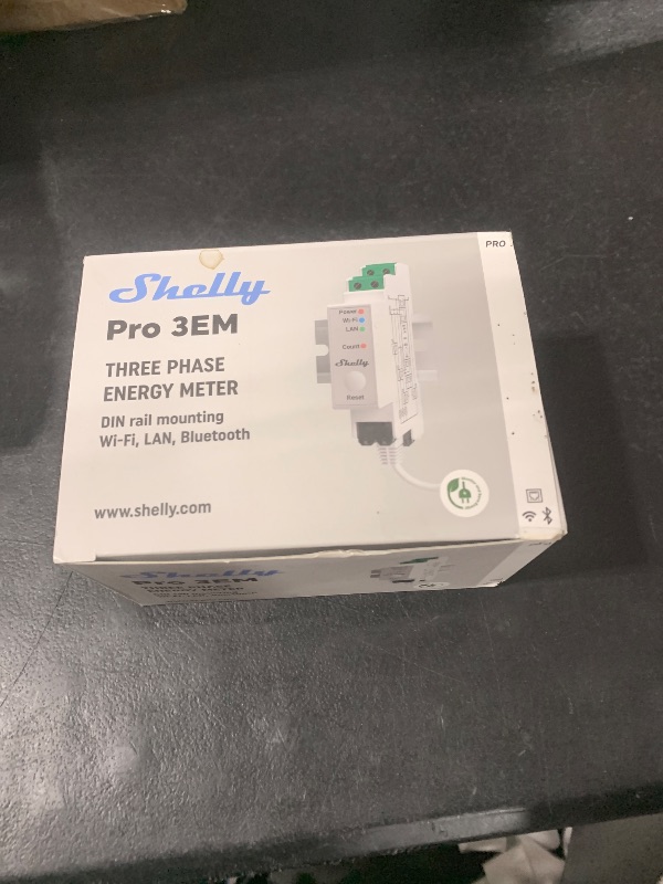 Photo 1 of Shelly Pro 3EM (120A) | Wi-Fi & LAN, 3-Phase Smart Energy Meter | 2-Way Consumption | Home Automation | Bluetooth Gateway | Compatible with Alexa & Google Home | No Hub Required | Solar Panels