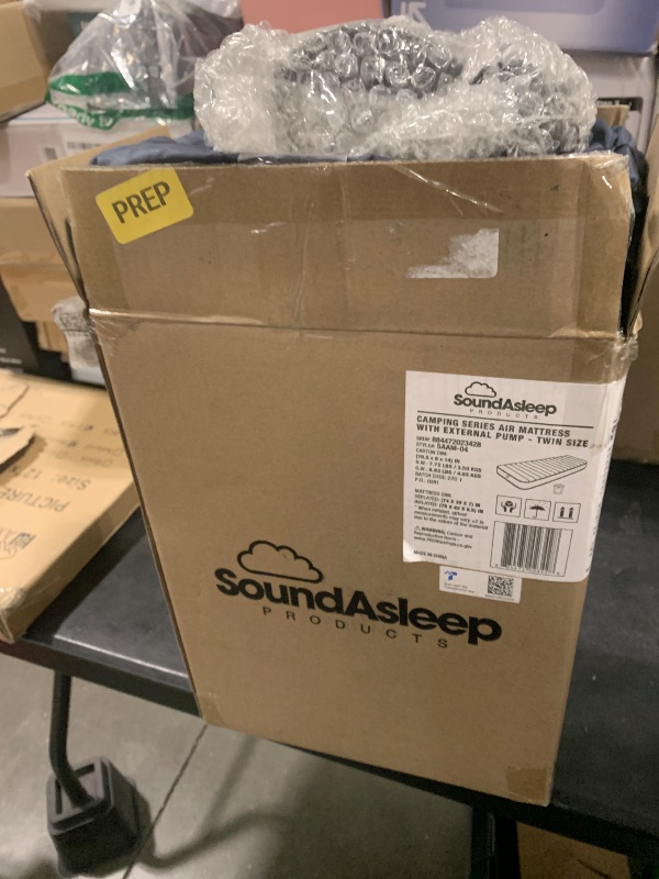 Photo 1 of SoundAsleep Camping Series Air Mattress with Eco-Friendly PVC - Included Rechargeable Air Pump - Twin Size