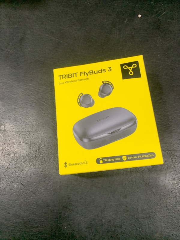 Photo 1 of Tribit Wireless Earbuds, 110H Playtime Bluetooth 5.3 IPX8 Waterproof Touch Control True Wireless Bluetooth Earbuds with Mic Earphones in-Ear Deep Bass Built-in Mic Bluetooth Headphones, FlyBuds 3