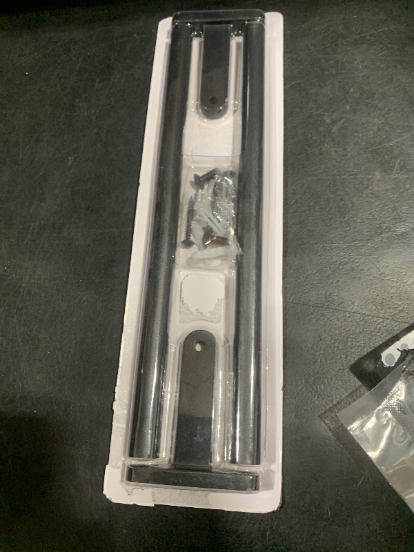 Photo 1 of Powools Towel Rack for Bathroom - 24" Rustproof Towel Holder, Sturdy Towel Bar Wall Mounted, Space-Saving Towel Hanger, Bathroom Accessories, Home Decor, Apparment Essentials, Black