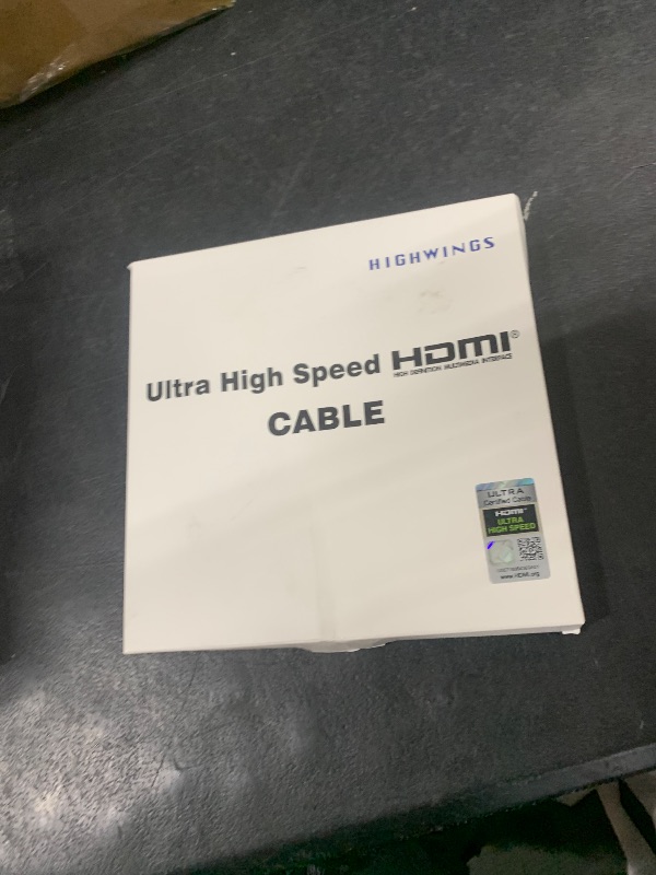Photo 1 of Highwings 8K 10K 4K HDMI Cable 48Gbps 6.6FT/2M, Certified Ultra High Speed HDMI Cable Braided Cord-4K@120Hz 8K@60Hz, DTS:X, HDCP 2.2 & 2.3, HDR 10 Compatible with Roku TV/PS5/HDTV/Blu-ray
