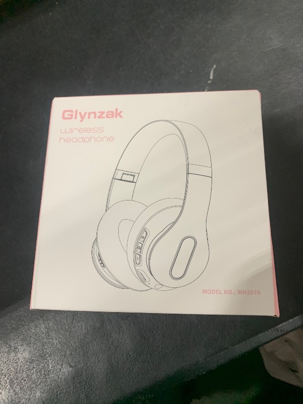 Photo 1 of Glynzak Wireless Bluetooth Headphones Over Ear, 65H Playtime HiFi Stereo Headset with Microphone and 6EQ Modes Foldable V5.3 Bluetooth Wireless Headphones for Travel Computer Laptop