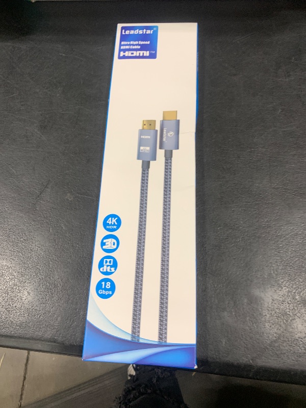 Photo 1 of LEADSTAR HDMI Cable 4K 15 ft, High Speed HDMI 2.0 Cord Braided | 4K@60Hz, Ultra HD, 2160p, ARC, HDR, 3D, HDCP 2.2 | for Xbox / PS5 / TV/Laptop/Monitor