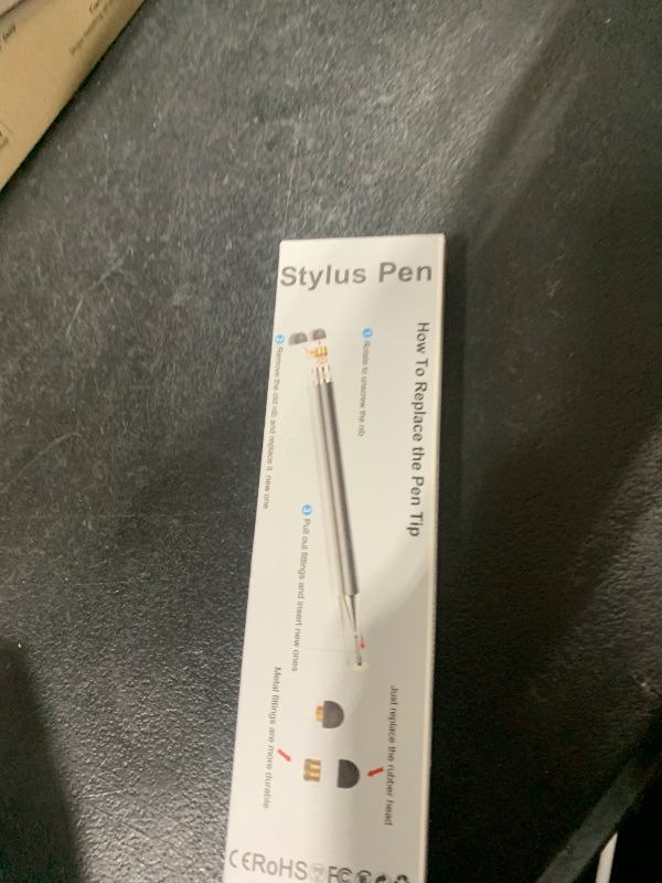 Photo 1 of Stylus (5 Pcs), 2-in-1 Stylus Pen for Touch Screen, High Precision and Sensitivity, Suitable for iPhone/ipad/Android Tablets, Compatible with All Touch Screens (Black/White/Blue/Rose Gold/Silver)