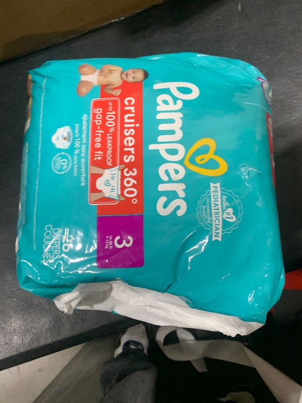 Photo 1 of Pampers Cruisers 360 Diapers - Size 3, 26 Count, Pull-On Disposable Baby Diapers, Gap-Free Fit