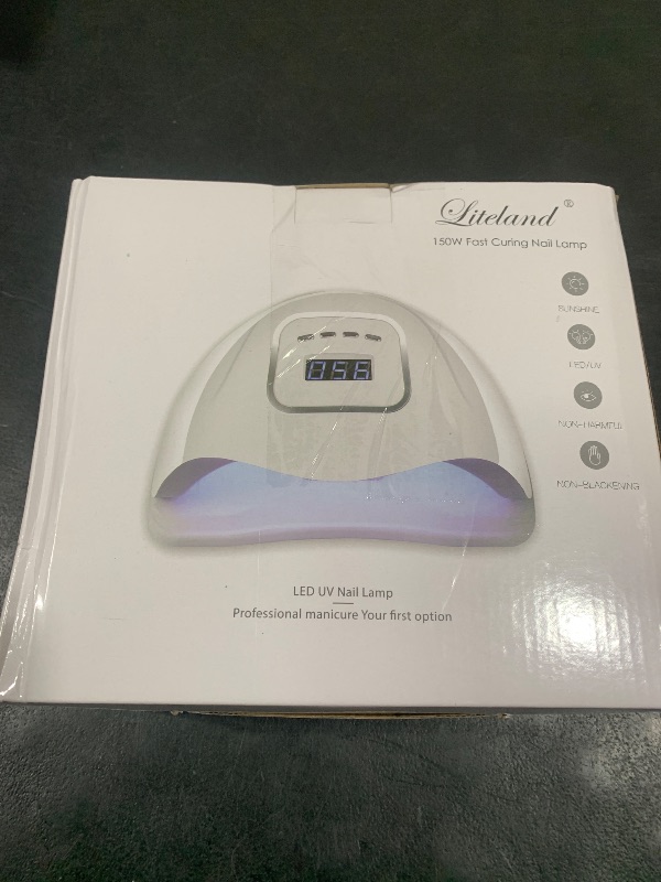 Photo 1 of UV Gel Nail Lamp,150W UV Nail Dryer LED Light for Gel Polish-4 Timers Professional Nail Art Accessories,Curing Toe Nails