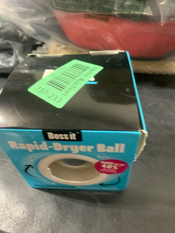Photo 1 of Boss It Rapid Reusable Dryer Ball, Fabric Softener Ball Alternative to Plastic/Wool Dryer Balls, Reduces Clothing Wrinkles & Saves Drying Time, Ultra Reflective & Lightweight Technology Laundry Balls