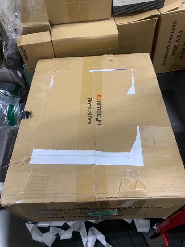 Photo 1 of ABS Electrical Junction Box, Ventilated Design, Cable Grommets, IP65 Waterproof Enclosure, Indoor/Outdoor Use with Mounting Panel. (Clear Cover, 15.5"x11.5"x6.2")
