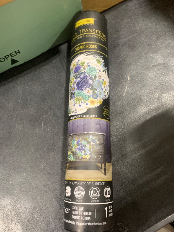 Photo 1 of Redesign With Prima Decor Transfers® Cosmic Roses Design Size 44"x30" 6 Sheets 655350644833