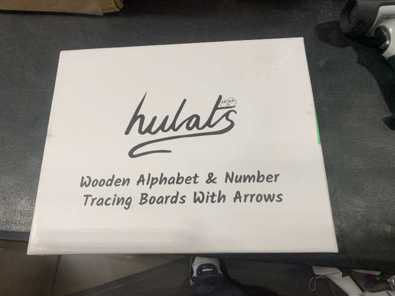 Photo 1 of Hulats Learn to Write - Number & Letter Tracing Boards with Direction Arrows - Wooden Alphabet Learning Montessori Toys 4+ Year Old Toddler Writing Tools Beginner Preschool Classroom Must Haves