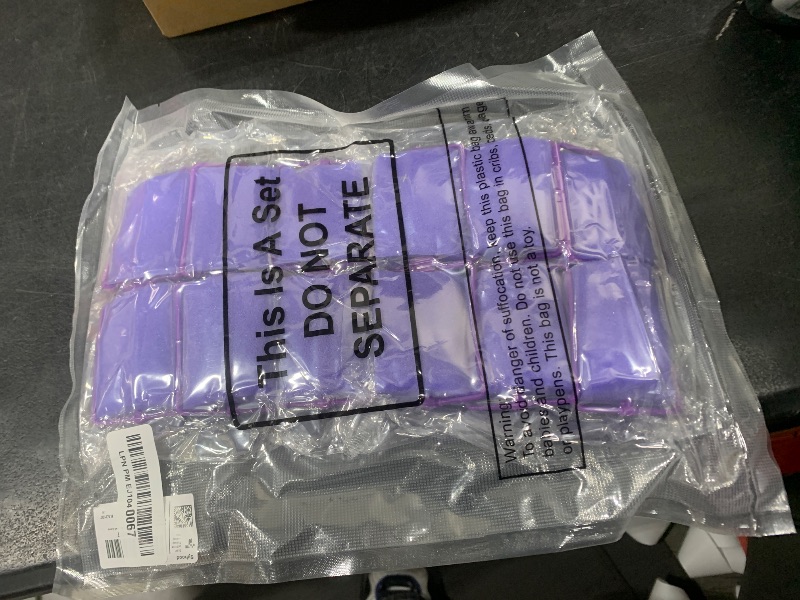 Photo 1 of Syhood 12 Pcs Jumbo Foam Sponge Hair Rollers 1.89 Inch Soft Sleeping Curlers Flexible Large Foam Rollers and Rat Tail Comb for Hair Styling(Purple)