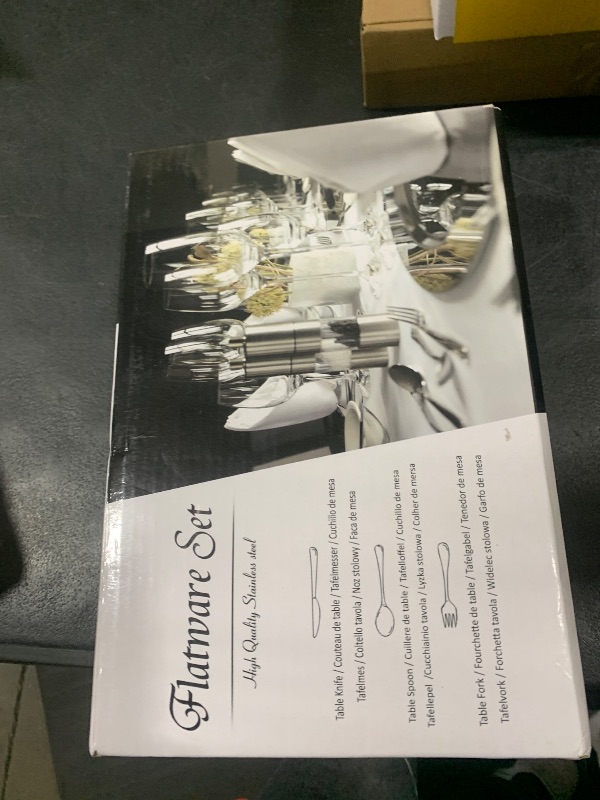 Photo 1 of HaWare Silverware Set, 60-Piece Stainless Steel Flatware Service for 12, Pearled Edge Tableware Cutlery Include Knife/Fork/Spoon, Beading Eating Utensil for Home, Mirror Polished, Dishwasher Safe