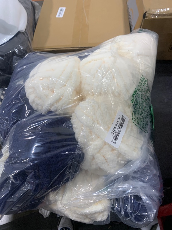 Photo 1 of 8 Pack Chunky Chenille Yarn for Crocheting & Knitting, 29.5yds 5 oz Each Skein Soft Fluffy Kitting Set, Thick Velvet Plush Yarn for Handcrafts Weaving Making Blankets