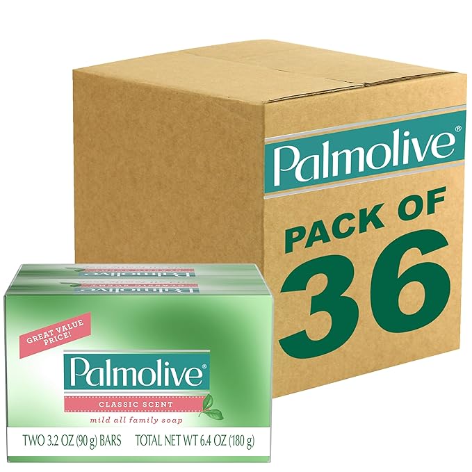 Photo 1 of Palmolive Bar Soap for Body and Hands, Bulk Size, Mild Classic Scent - 2 Count (pack of 36)