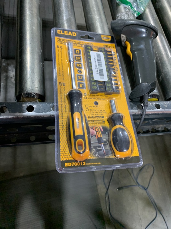 Photo 1 of 26-Piece Magnetic Screwdriver & Bit Set - Strong Magnetic Bit Holder and Screwdriver Bits, Durable & Versatile, Ergonomic Cushion Grip 95mm & 210mm Handles, Torx, Square, Phillips, Slotted Bits