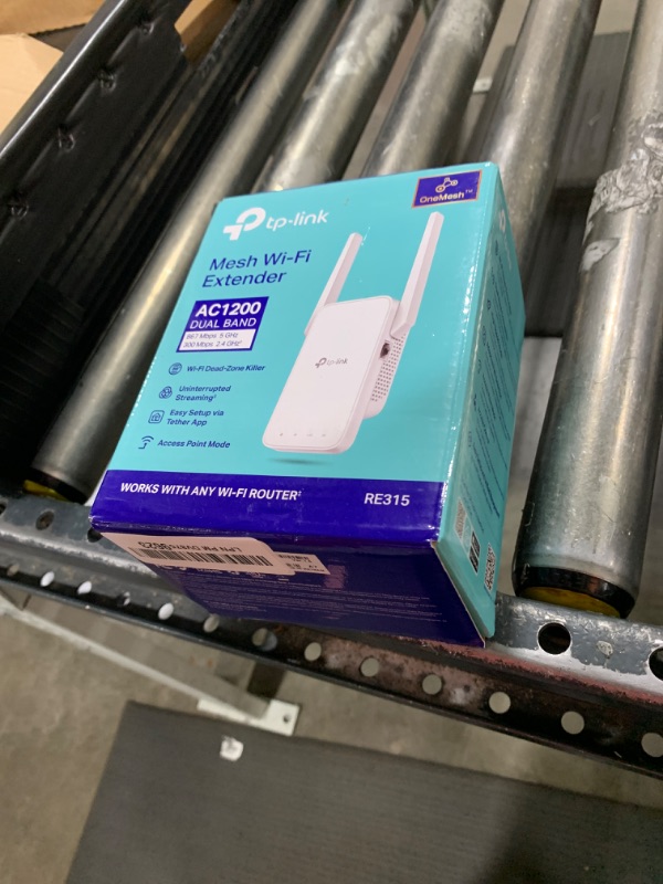 Photo 1 of TP-Link AC1200 WiFi Extender, 2024 Wirecutter Best WiFi Extender, 1.2Gbps home signal booster, Dual Band 5GHz/2.4GHz, Covers Up to 1500 Sq.ft and 30 Devices ,support Onemesh, One Ethernet Port (RE315)