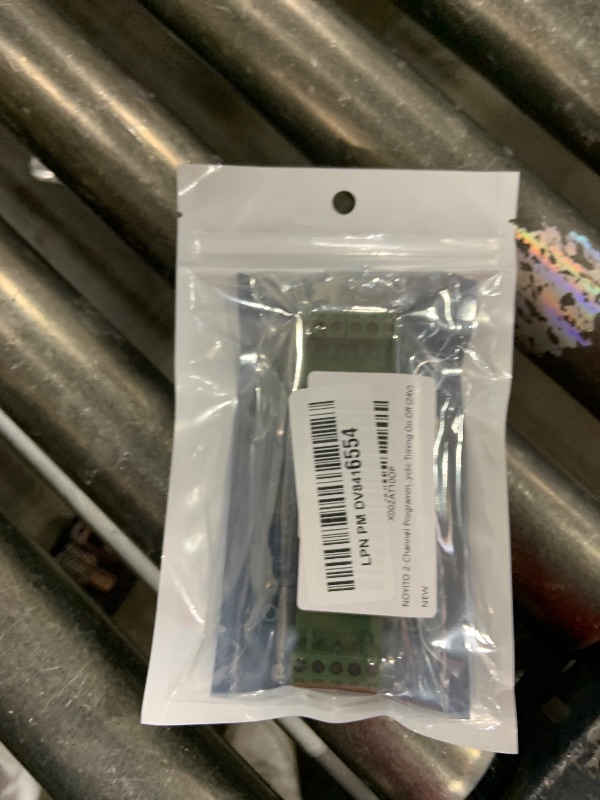 Photo 1 of NOYITO 2-Channel Programmable Time Relay Module Dual Relays Triggered in Turn or Individually 2-Channel 0-99.9V Voltage Detection Control Board Cyclic Timing On Off (24V)