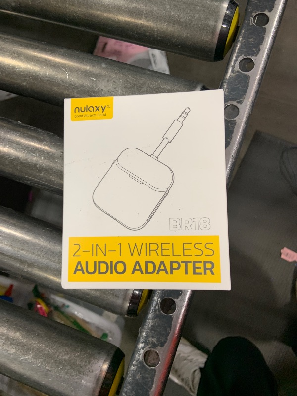 Photo 1 of Nulaxy Bluetooth Transmitter Receiver for 2 AirPods or BT Devices, Bluetooth Wireless Transmitter for Headphones, 3.5mm Aux Audio Jack Adapter for Airplane