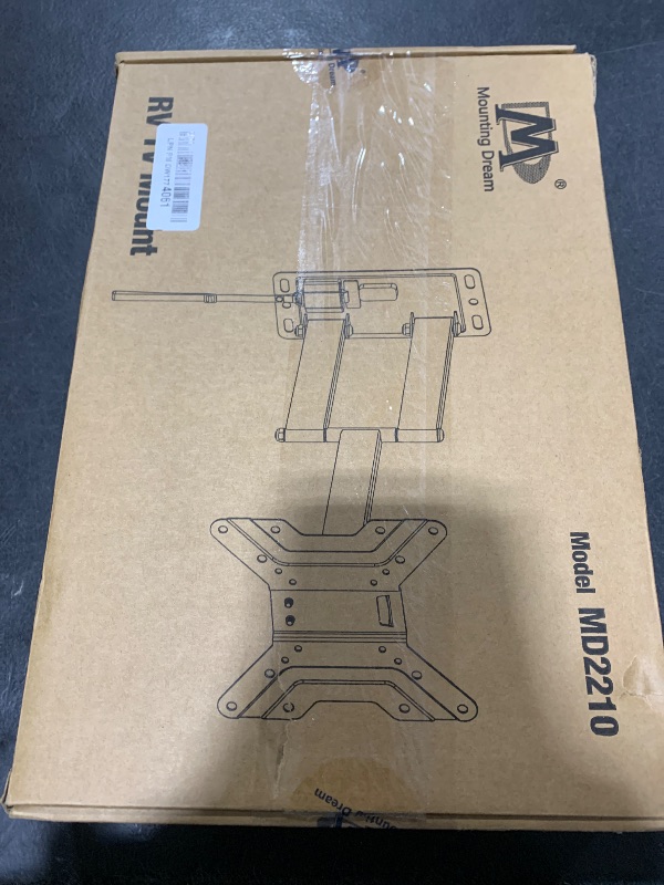 Photo 1 of Mounting Dream UL Listed Lockable RV TV Mount for Most 17-43 inch TV, RV Mount for Camper Trailer Motor Home Boat Truck, Full Motion Unique One Step Lock RV TV Wall Mount, VESA 200mm, 44 lbs, MD2210
