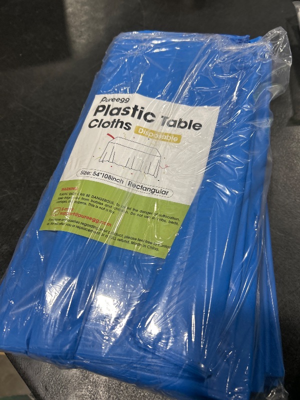 Photo 1 of PLASTIC TABLECLOTHS