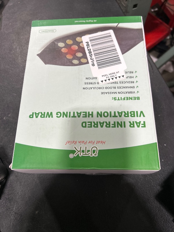 Photo 1 of UTK Far Infrared Vibrating Heating Pad with Vibration Massage for Lower Back Pain. 3 Vibration Modes, Smart Controller, Hot Enough (103?-159?)?Back Pain Relief,S-XXXXL
